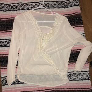 Lace lined blouse from hollister